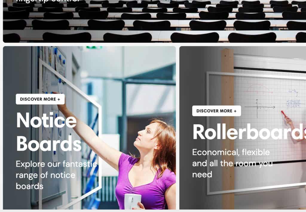 Shopify site Presentations Spaces